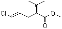 structure of CAS# 387353-77-7, Methyl (2S,4E)-5-chloro-2-isopropylpent-4-enoate