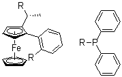 CAS 登录号：388079-58-1, (1R)-1-[(1R)-1-(二苯基膦基)乙基]-2-[2-(二苯基膦基)苯基]二茂铁