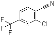 structure of CAS# 389117-37-7, 2-Chloro-6-(trifluoromethyl)nicotinonitrile