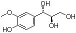 structure of CAS# 38916-91-5, (+)-古柯愈创木基甘油