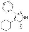 structure of CAS# 38942-57-3, 4-环己基-5-苯基-4H-1,2,4-三唑-3-硫醇