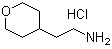 structure of CAS# 389621-77-6, 2-(Tetrahydro-2H-pyran-4-yl)ethanamine hydrochloride