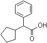 CAS # 3900-93-4, alpha-Phenylcyclopentaneacetic acid, Cyclopentylphenylacetic acid, NSC 68311