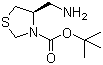 structure of CAS# 391248-13-8, (R)-4-Aminomethylthiazolidine-3-carboxylic acid tert-butyl ester