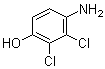 structure of CAS# 39183-17-0, 4-氨基-2,3-二氯苯酚