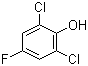 structure of CAS# 392-71-2, 2,6-Dichloro-4-fluorophenol