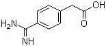 structure of CAS# 39244-83-2, 4-Amidinophenylacetic acid