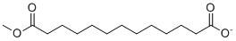 13-Methoxy-13-oxotridecanoate molecular structure (CAS 3927-59-1)
