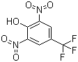 structure of CAS# 393-77-1, 2,6-Dinitro-4-(trifluoromethyl)phenol