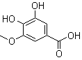 structure of CAS# 3934-84-7, 3,4-二羟基-5-甲氧基苯甲酸