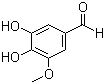 CAS 登录号：3934-87-0, 5-羟基香兰素, 5-羟基香草醛, 3,4-二羟基-5-甲氧基苯甲醛