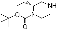 structure of CAS# 393781-70-9, (R)-1-Boc-2-ethylpiperazine
