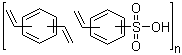 structure of CAS# 39389-20-3, 乙烯基苯磺酸与二乙烯基苯的聚合物