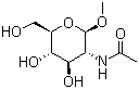 CAS 登录号：3946-01-8, 甲基 2-乙酰氨基-2-脱氧-beta-D-吡喃葡萄糖苷