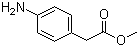 CAS # 39552-81-3, 4-Aminobenzeneacetic acid methyl ester, Methyl 4-aminophenylacetate, Methyl p-aminobenzeneacetate, Methyl p-aminophenylacetate, p-(Methoxycarbonylmethyl)aniline