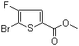structure of CAS# 395664-59-2, Methyl 5-bromo-4-fluoro-2-thiophenecarboxylate