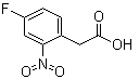 CAS 登录号：39616-95-0, 4-氟-2-硝基苯乙酸