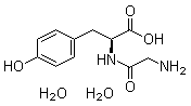 structure of CAS# 39630-46-1, N-甘氨酰-L-酪氨酸二水合物