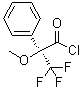 structure of CAS# 39637-99-5, (R)-alpha-甲氧基-alpha-(三氟甲基)苯基乙酰氯