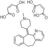 CAS # 3978-86-7, Azatadine maleate, 6,11-Dihydro-11-(1-methylpiperidin-4-ylidene)-5H-benzo[5,6]cyclohepta[1,2-b]pyridine dimaleate