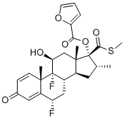 CAS # 397864-58-3, Fluticasone Impurity 7, [(6S,8S,9R,10S,11S,13S,14S,16R,17R)-6,9-difluoro-11-hydroxy-10,13,16-trimethyl-17-methylsulfanylcarbonyl-3-oxo-6,7,8,11,12,14,15,16-octahydrocyclopenta[a]phenanthren-17-yl] furan-2-carboxylate