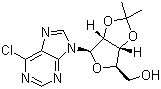 structure of CAS# 39824-26-5, 6-氯-9-beta-D-(2,3-异亚丙基)呋喃核糖基嘌呤