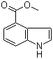 structure of CAS# 39830-66-5, 吲哚-4-羧酸甲酯
