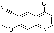 structure of CAS# 398487-31-5, 4-氯-6-氰基-7-甲氧基喹啉