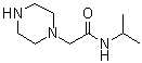 structure of CAS# 39890-42-1, N-异丙基-2-哌嗪基乙酰胺