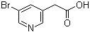 structure of CAS# 39891-12-8, 5-溴-3-吡啶乙酸