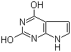 2,4-二羟基吡咯[2,3-d]嘧啶分子结构 (CAS 39929-79-8)