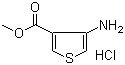 structure of CAS# 39978-14-8, 4-氨基噻吩-3-羧酸甲酯盐酸盐