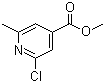 structure of CAS# 3998-90-1, Methyl 2-chloro-6-methylpyridine-4-carboxylate