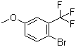 structure of CAS# 400-72-6, 2-Bromo-5-methoxybenzotrifluoride