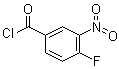 3-硝基-4-氟苯甲酰氯分子结构 (CAS 400-94-2)