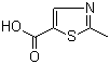 structure of CAS# 40004-69-1, 2-甲基噻唑-5-羧酸
