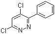 structure of CAS# 40020-05-1, 4,6-Dichloro-3-phenylpyridazine