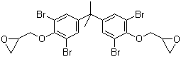 structure of CAS# 40039-93-8, 溴化双酚 A 二缩水甘油醚