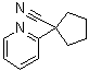 structure of CAS# 400727-04-0, 1-(2-Pyridinyl)cyclopentanecarbonitrile