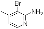 2-Amino-3-bromo-4-methylpyridine molecular structure (CAS 40073-38-9)