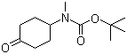 structure of CAS# 400899-84-5, 4-(N-叔丁氧羰基-N-甲基氨基)环己酮