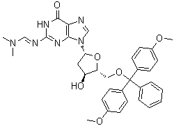 CAS # 40094-22-2, 5'-O-[Bis(4-methoxyphenyl)phenylmethyl]-2'-deoxy-N-[(dimethylamino)methylene]guanosine