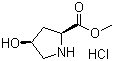 structure of CAS# 40126-30-5, 顺式-4-羟基-L-脯氨酸甲酯盐酸盐