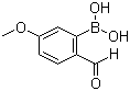 structure of CAS# 40138-18-9, 2-醛基-5-甲氧基苯硼酸