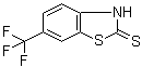 structure of CAS# 401567-22-4, 6-(三氟甲基)-2(3H)-苯并噻唑硫酮