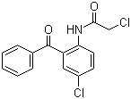 CAS 登录号：4016-85-7, 2-(2-氯乙酰氨基)-5-氯二苯甲酮