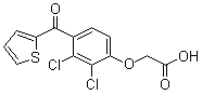 structure of CAS# 40180-04-9, 2,3-二氯-4-(2-噻吩甲酰基)苯氧基乙酸