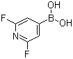 structure of CAS# 401816-16-8, 2,6-二氟吡啶-4-硼酸
