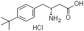 structure of CAS# 401916-47-0, (R)-3-氨基-4-(4-叔丁基苯基)丁酸盐酸盐