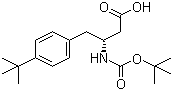 structure of CAS# 401916-48-1, N-叔丁氧羰基-(R)-3-氨基-4-(4-叔丁基苯基)丁酸